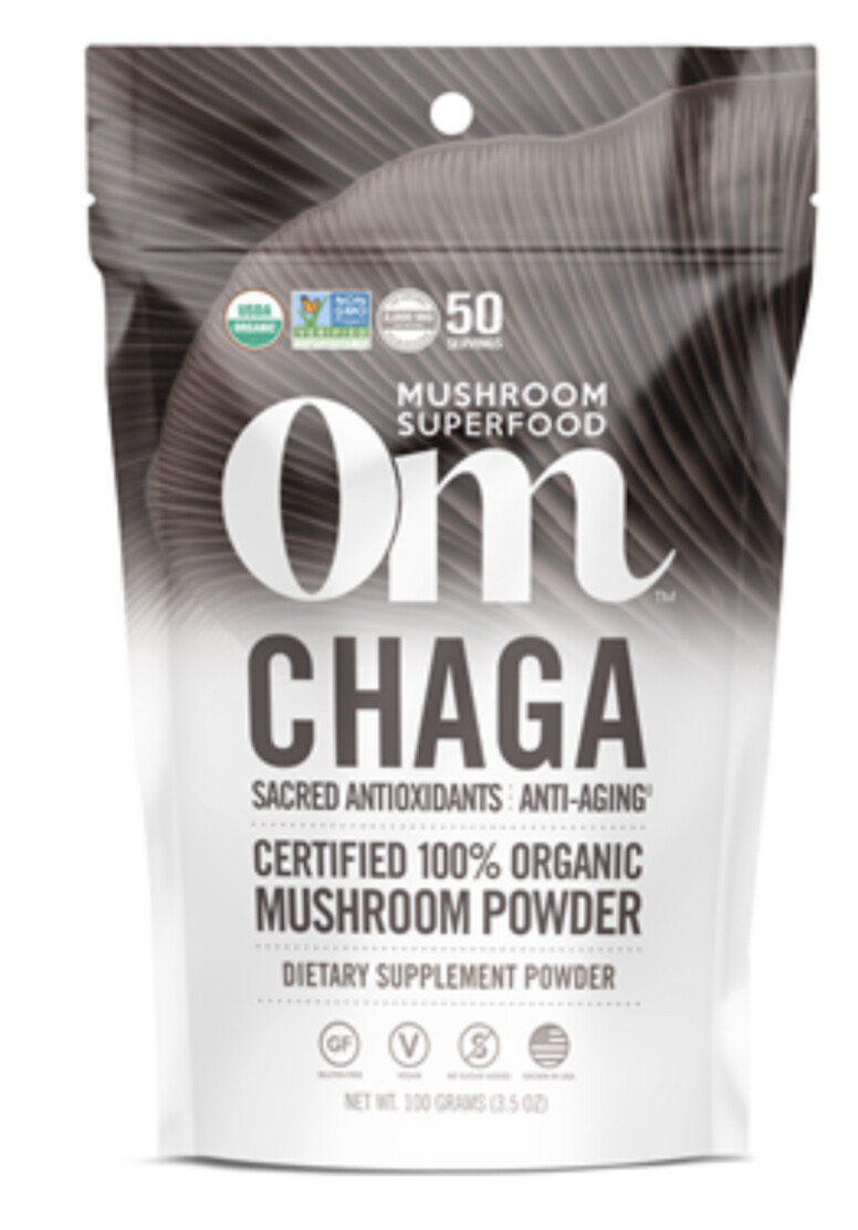 OM Chaga Org. Mushroom Pwdr. 3.5 oz.