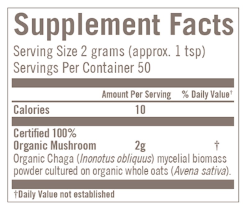 OM Chaga Org. Mushroom Pwdr. 3.5 oz.
