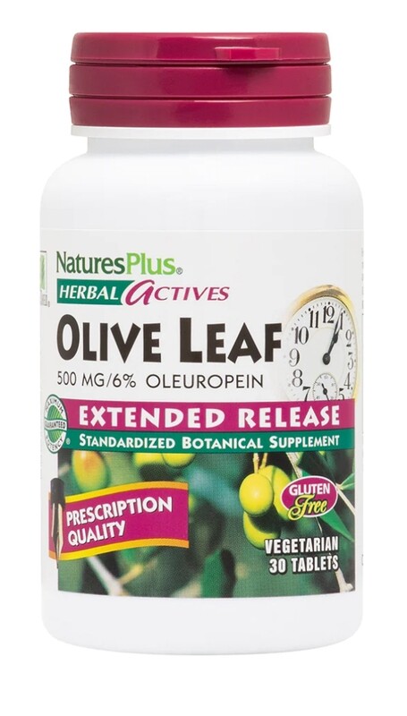 NATURE&#39;S PLUS Olive Leaf Ext. Release 30 Veg. Tabs.