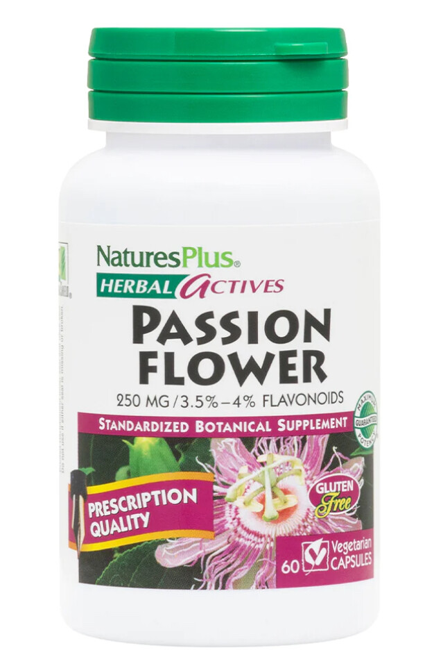 NATURE&#39;S PLUS Passion Flower Extract 60 Veg. Caps.