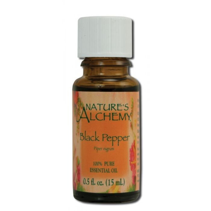 NATURE&#39;S ALCHEMY Black Pepper Ess. Oil 0.5 Fl. Oz.