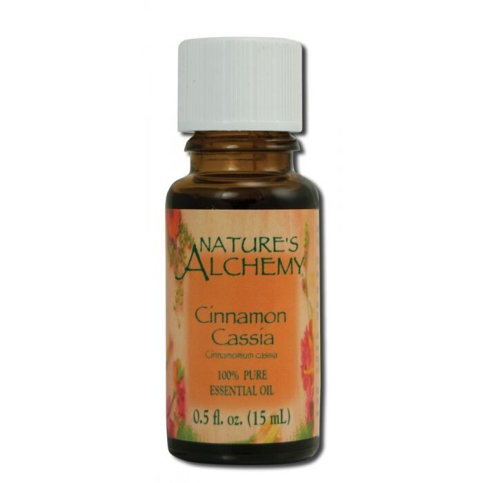 NATURE&#39;S ALCHEMY Cinnamon Cassia Ess. Oil 0.5 Fl. Oz.