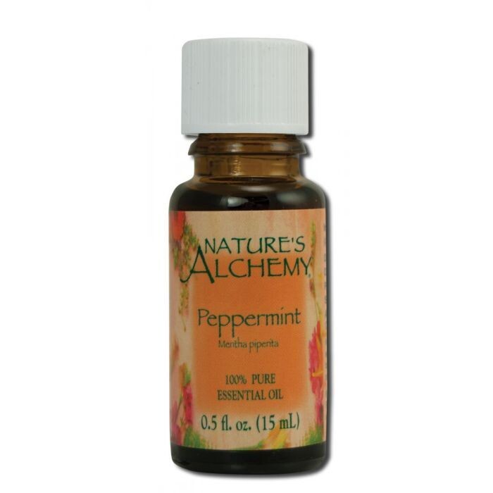 NATURE&#39;S ALCHEMY Peppermint Ess. Oil 0.5 Fl. Oz.