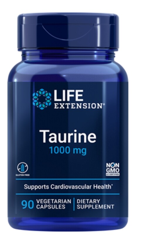 LIFE EXTENSION Taurine 1000 mg. 90 Veg. Caps.