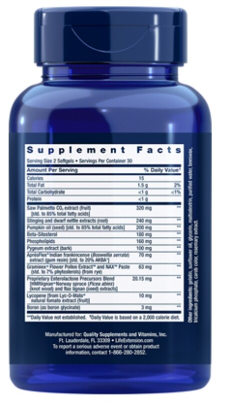 LIFE EXTENSION Ultra Prostate Formula 60 S.G.
