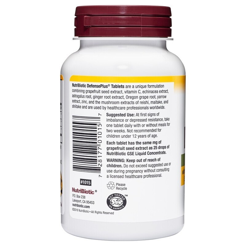 Nutribiotic Maximum Strength Defense Plus 90 vegan tabs