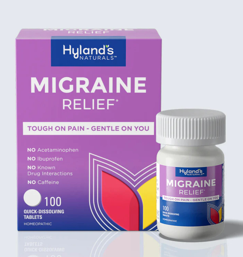 Hyland&#39;s Natural Migraine Relief 100 quick dissolve tabs