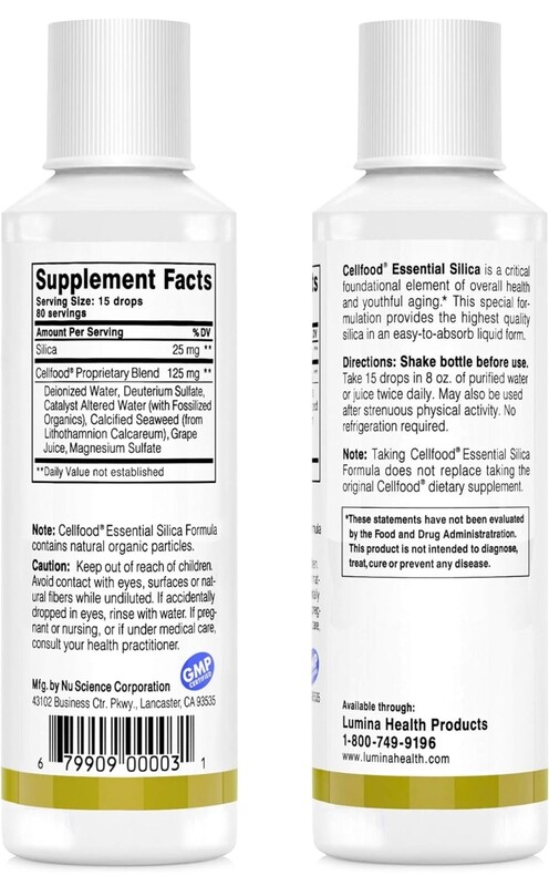 LUMINA  Cellfood Essential Silica Formula  4 Fl Oz