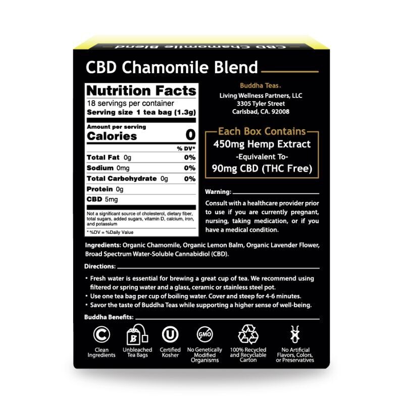 BUDDHA CBD Chamomile Blend 18 Tea Bags