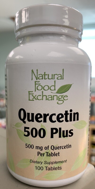 NATURAL FOOD EXCHANGE  Quercetin 500 Plus 100 Tabs.