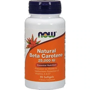 NOW Natural Beta Carotene 25,000 IU 90 Soft Gels