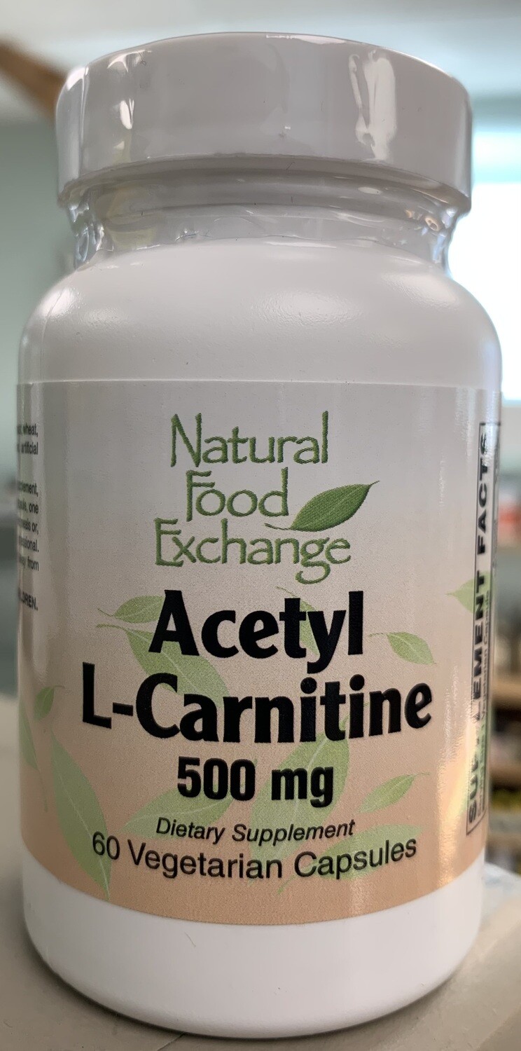 Natural Food Exchange Acetyl L-Carnitine 500mg 60 veg caps