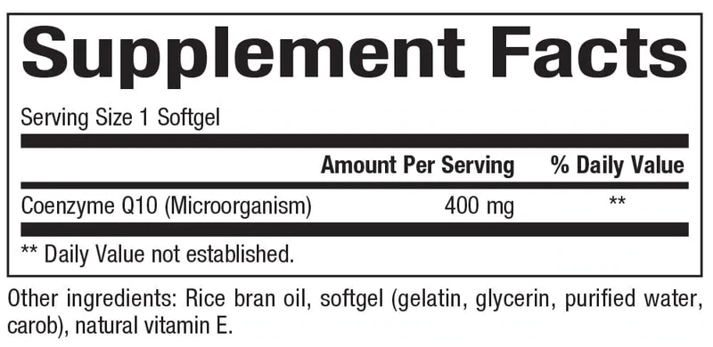 Bioclinic Naturals CoQ10 400mg 30 sg