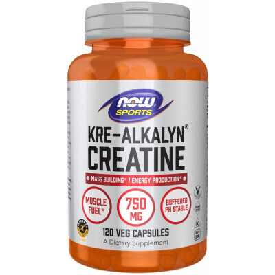 NOW Sports Kre-Alkalyn Creatine 750 mg. 240 Veg. Caps.