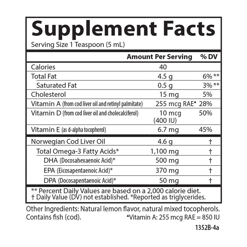 CARLSON Cod Liver Oil 8.4 Fl. Oz.
