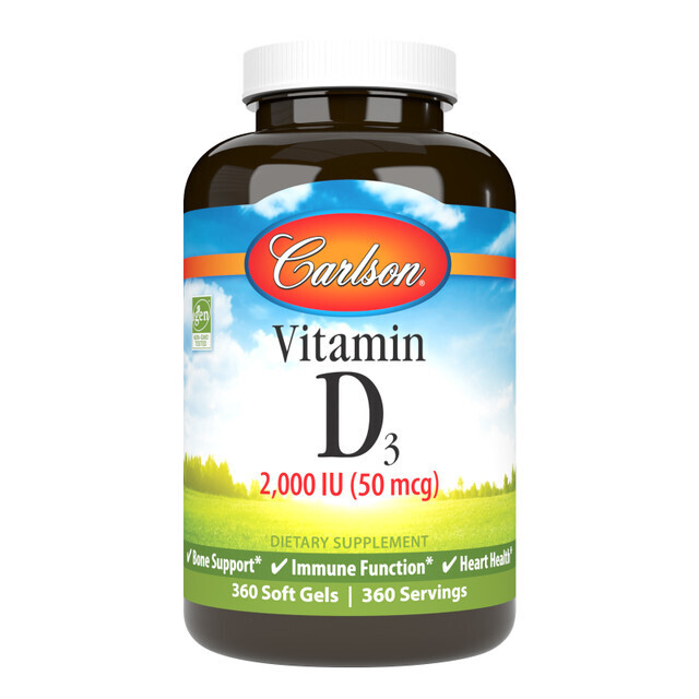 CARLSON Vit. D3 2000I.U. (50 mcg.) 360 S.G.