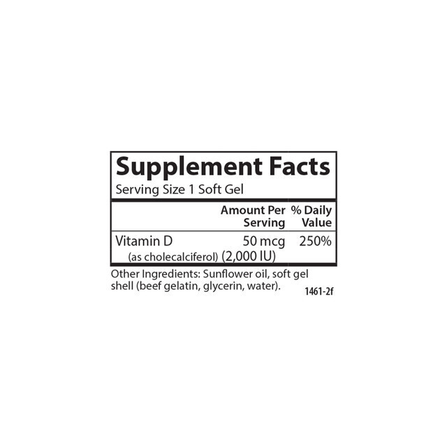 CARLSON Vit. D3 2000I.U. (50 mcg.) 360 S.G.