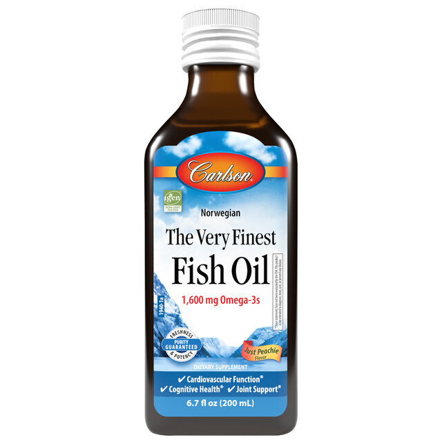Carlson Fish Oil  Just Peachie 6.7oz/200ml