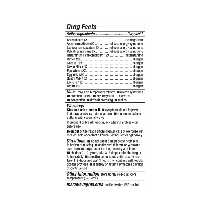 bioAllers Dairy Allergies 1 fl oz