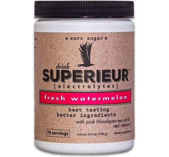 SUPERIEUR Electrolytes Fresh Watermelon Pwdr. 6.9 oz.
