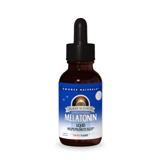 SOURCE NATURALS Orange Flav. Melatonin 4 Fl. Oz. 1 mg.