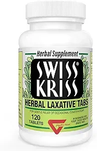 SWISS KRISS Herbal Laxative 120 Tabs.