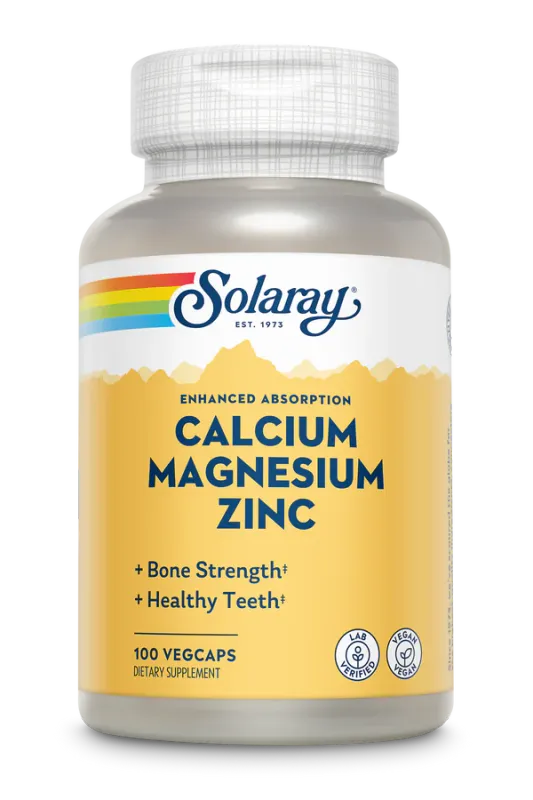 SOLARAY Cal-Mag-Zinc 100 Veg. Caps.