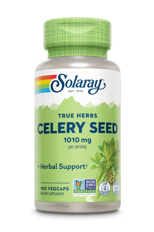 SOLARAY  Celery Seed 505 mg. 100 Veg. Caps.