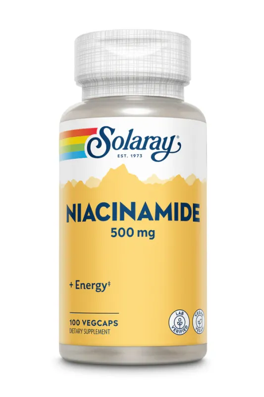 Solaray Niacinamide 500mg 100 Veg Capsules