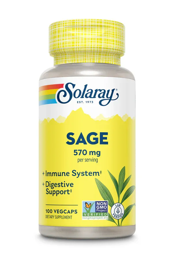 Solaray Sage Organic 100caps