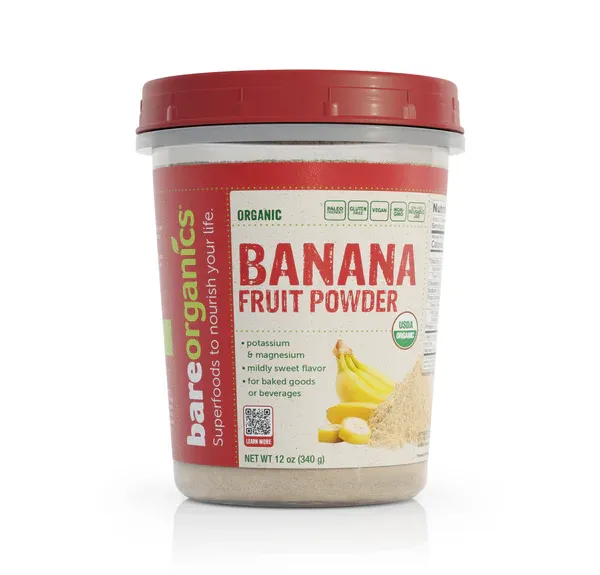Bareorganics Organic Banana Fruit Powder 12oz