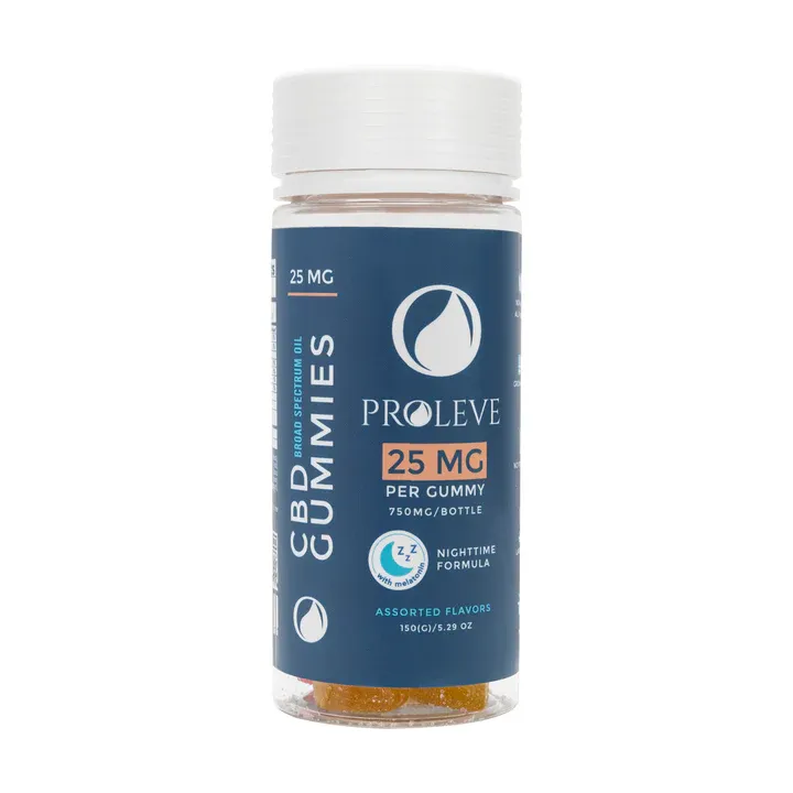 Proleve 25mg Broad Spectrum Gummies With Melatonin 30 Count