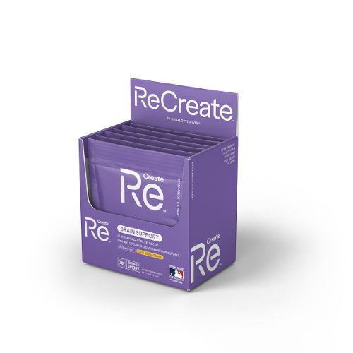Re Create by Charlotte&#39;s Web Brain Support Broad Spectrum CBD 25mg + Lion&#39;s Mane Gummies 6 count
