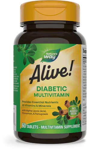 Nature&#39;s Way Alive! Diabetic Multivitamin 60 tabs