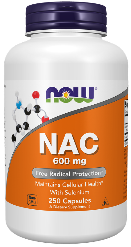 NOW NAC 600 mg. 250 Veg. Caps.