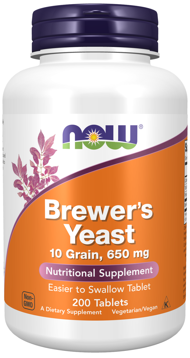 NOW Brewers Yeast 650 mg. 200 Tabs.