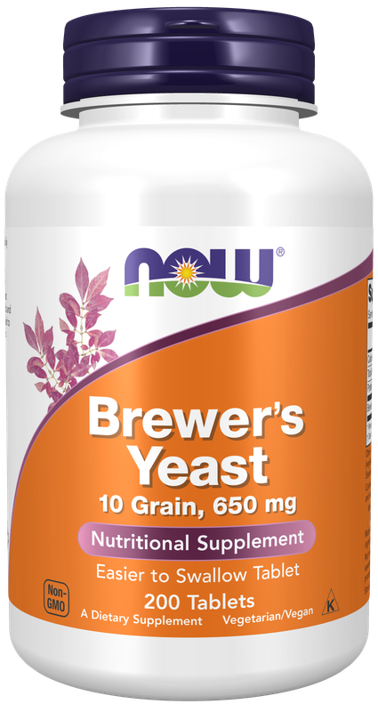 NOW Brewers Yeast 650 mg. 200 Tabs.