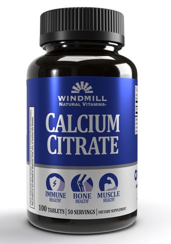WINDMILL Calcium Citrate 100 Tabs.