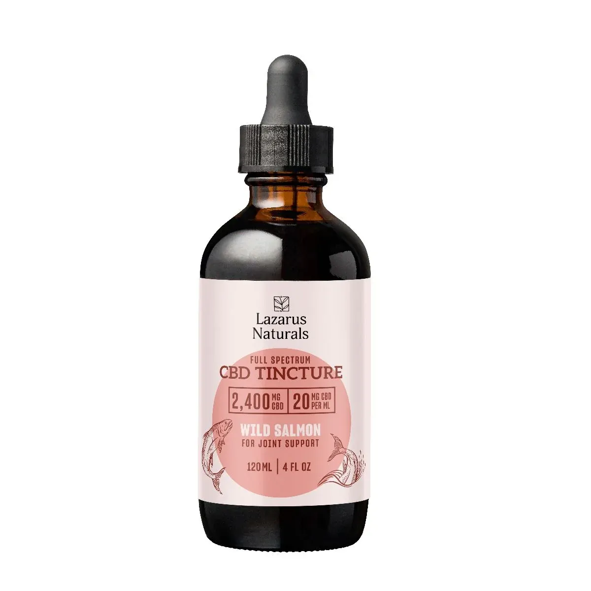 Lazarus Naturals Wild Salmon 2,400mg Pet CDB Tincture