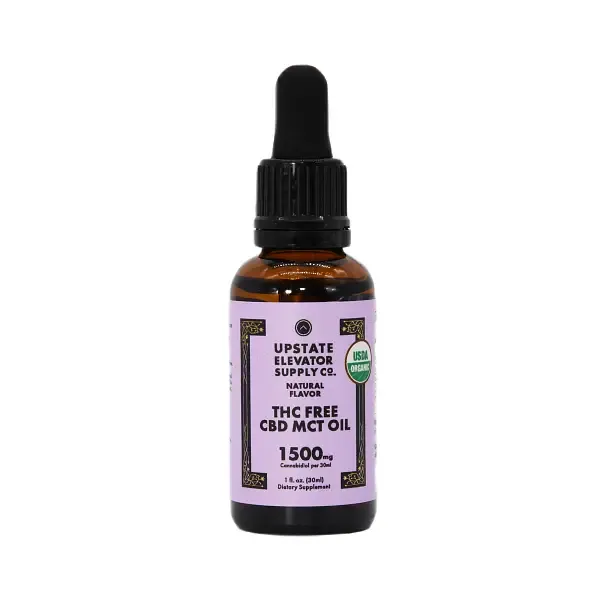 UPSTATE ELEVATOR THC Free CBD MCT Oil 1500 mg. 1 Fl. Oz.