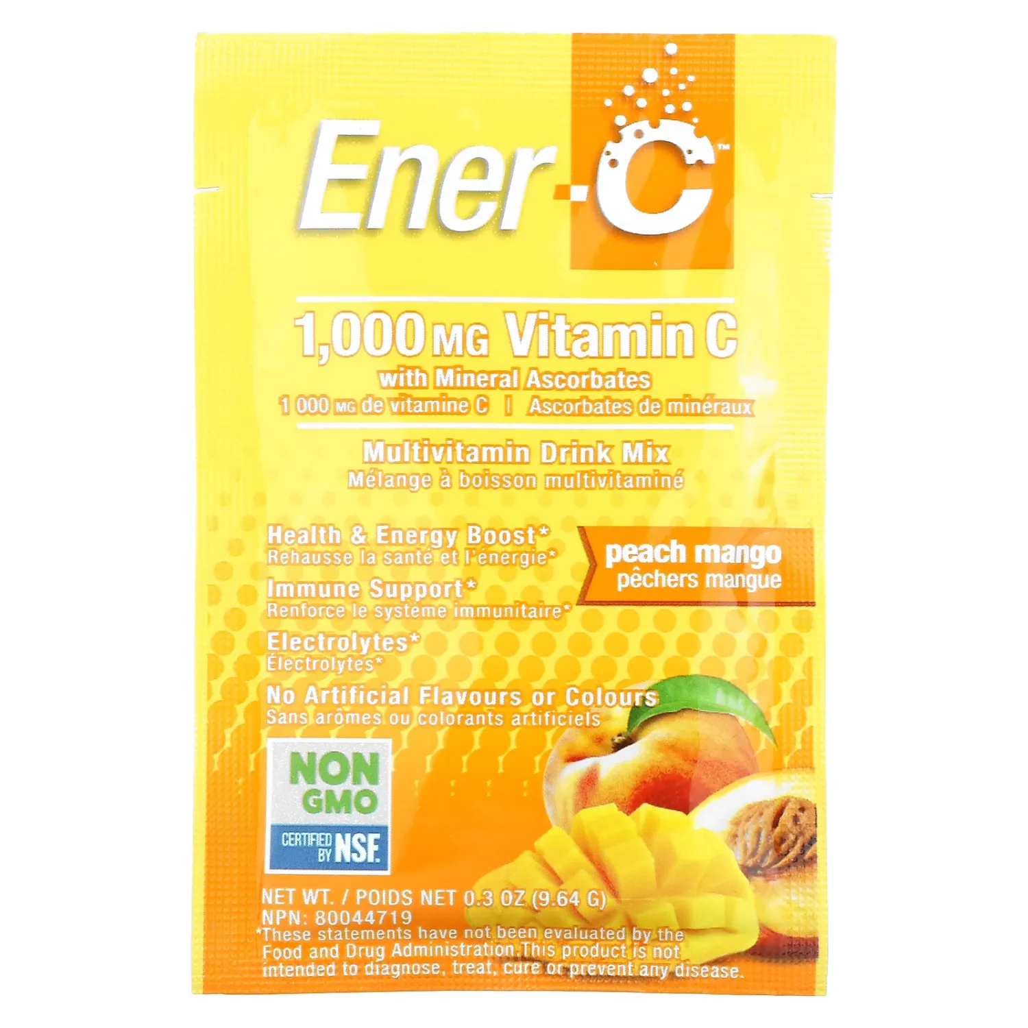 ENER-C Peach Mango 1000 mg. 0.3 oz.