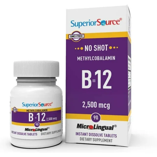 SUPERIOR SOURCE Methylcobalamin B12--2500 mcg. 90 Tabs.