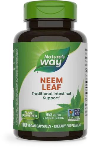 NATURE&#39;S WAY Neem Leaf 100 Vegan Caps.