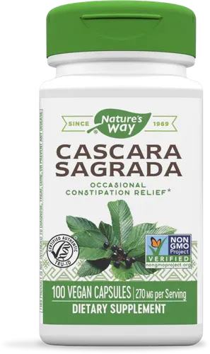 Natures Way Cascara Sagrada 100 Vegan Capsules