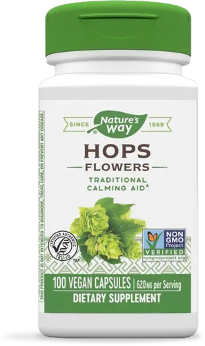 NATURE&#39;S WAY Hops 100 Vegan Caps.