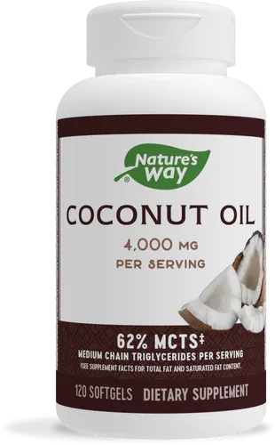 Nature&#39;s Way Coconut Oil Softgels 120 count