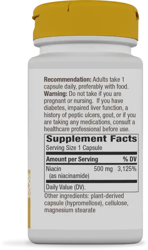NATURE'S WAY Niacinamide 500 mg. 100 Caps.