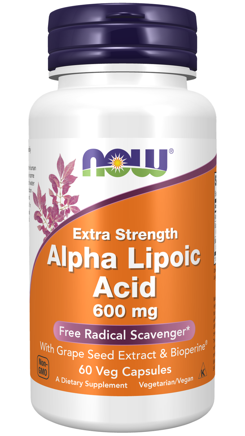 NOW Alpha Lipoic Acid 600 mg. 60 Veg. Caps.