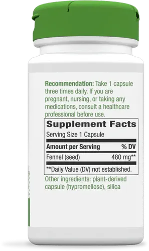 Nature's Way Fennel Seed 100 Veg Caps