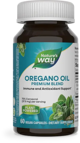 NATURE&#39;S WAY Oregano Oil Extr. 60 Vegan Caps.